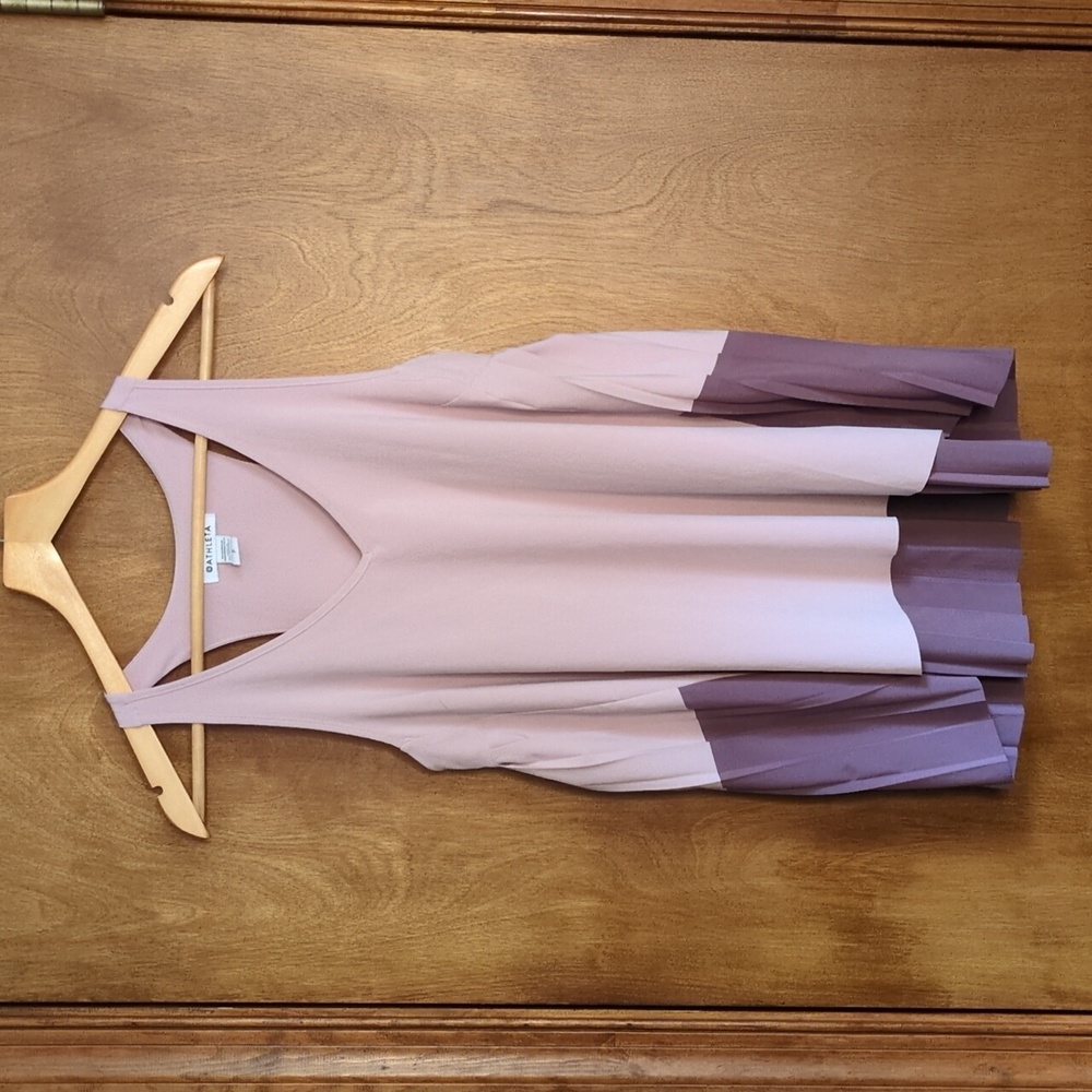 Athleta Swing Forward Pleated Tank In Smoked Mauve Size S - Picture 4 of 8